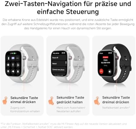 Redmi Watch 6 NFC, Smartwatch Damen, 24 Tage Akku, Grau — Foto 6 von 8