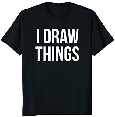 Mens I Draw Things TShirt Medium Black
