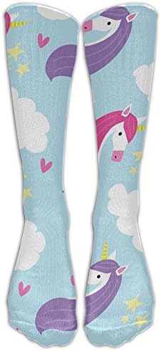 Unicorned Women's Novelty Soft Cotton Tube Knee High Socks, Calf Socks