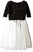 ZUNIE Girls' Sparkle Sweater Knit Boucle Dress with Bow