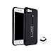 GFTSTORE iPhone 7 Case, Dual Layer Protective Shockproof Case Cover with Metal Kickstand and Silicone Ring for iPhone 7 - Black