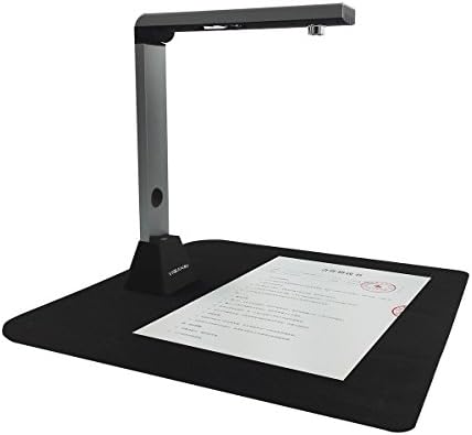 VIISAN Portable A3 A4 Document Camera Scanner 8 Mega pixels CMOS USB Digital Video Visual Presenter Output Format PDF WORD TXT JPG PNG for Demonstration, Office