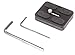 IVATION Set of 2 Replacement Quick Release Plates for The MeFoto A1350Q1W Roadtrip Travel Tripod Kit (White)