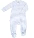 Woolino Toddler Footie Sleeper, Merino Wool Baby Pajamas, Baby Footed Sleeper for Boy & Girl, Romper for Unisex, 3-6m, Blue