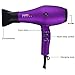 PARWIN BEAUTY Professional Styling Set -Floating Plate Tourmaline Ceramic Flat Iron and 1875W Negative Ion Hair Dryer with Multi-step Switch, Purplethumb 2