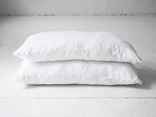 Amazon Com 100 Pure White Linen Pillow Case Custom Size