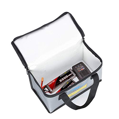 image for ENGPOW Fireproof Explosionproof Lipo Safe Bag for Lipo Battery Storage