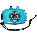 Intova Duo Waterproof HD POV Sports Video Camera, Aqua