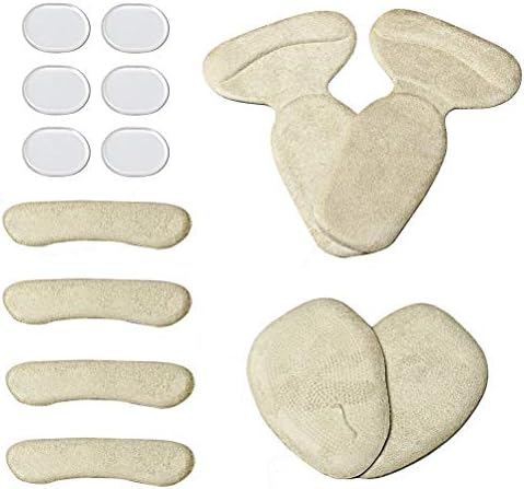 Hsan High Heel Pads (14 pcs) Back Heel Shoe Cushion Inserts,Heel Snugs,Blister Prevention High Heel Insoles, Forefoot Pain Relief Pad for Women
