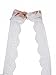 Joeoy Women's White Floral High Neck Hollow Out Lace Backless Crop Top-M