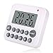 Digital Kitchen Timer Cooking Timer with Loud Alarm Ring, Magnetic Backside, Big Digits Readout Quick Set Countdown Count Up Timer Bracket Stand Function for Game, Classroom, Sports, Exercise