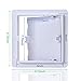 Suteck Plastic Access Panel for Drywall Ceiling 8 x 8 Inch Reinforced Plumbing Wall Access Doors Removable Hinged White