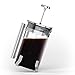 8 Cup French Press Coffee and Tea Maker- Borosilicate Glass Carafe- Stainless Steel Components- FDA Approved Manual Machine- Heat Resistant Handle- Dishwasher Safe- Best for Fast and Hot Brew (34oz)
