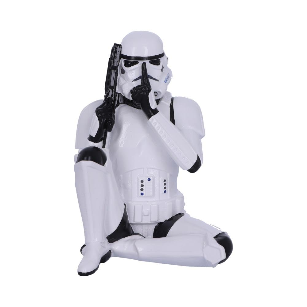 Nemesis Now B4894P9 Original Stormtrooper Three Wise Sci-Fi Speak No Evil, Multicolour, 10cm, Retro-tri Color