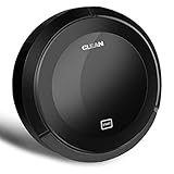Robot Vacuum Cleaner Floor Clean Home Vacuum Cleaner, USB Charging, Automatic Steering, Robotic Cleaner for Home and Apartment Hard Floors (Elegant Black)