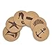 Jetty Home HP-CC01-01 6 Piece Coaster Nautical Beach Gift Set, Cork