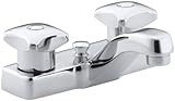 KOHLER K-7401-2A-CP Triton Centerset Lavatory Faucet, Polished Chrome
