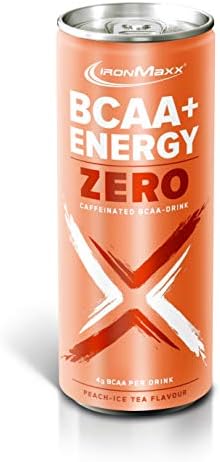 IronMaxx BCAA+Energy Zero Drink Tin Peach Iced Tea 330 ml