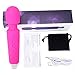 Electric Wand Massager Rechargeable with 8 Powerful Speeds and 20 Patterns Multi-speed Wand, Wireless, Power Wand Massager for women (Pink)
