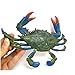 RAYNAG 1 Piece Artificial Plastic Crab, Simulated Sea Animal Home Party Decor Creative Gift, 6 Inch