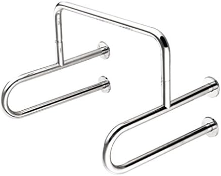 Qiangzi Shower rails Hospital Elderly People Disabled People Bathroom Stainless Steel Urinals Handrail Barrier-free Handle Handle Handrail for elderly ( Color : No leg )