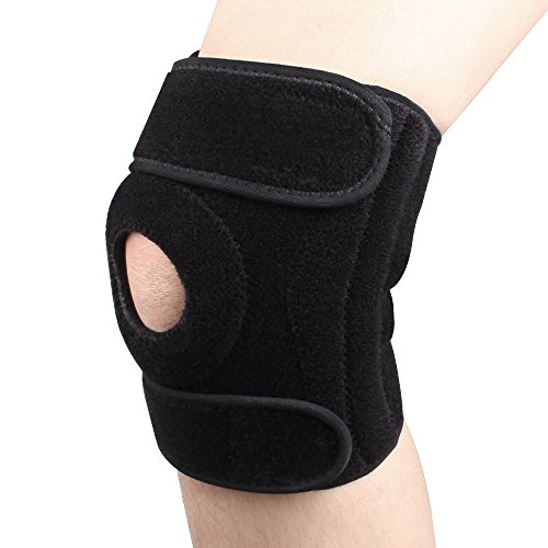 littlejian Knee Brace Support Sleeve,Open-Patella Stabilizer with Adjustable Strapping & Extra-Thick Breathable Neoprene Sleeve for Arthritis,Meniscus Tear,Running,Sports,Injury Recovery,Non-Bulky