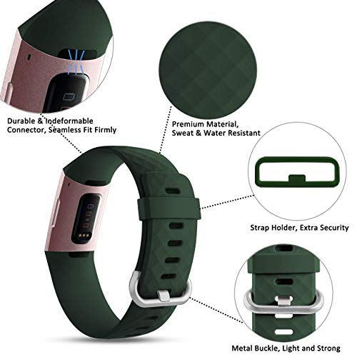 image for Wepro Bands Replacement Compatible Fitbit Charge 3 & Charge 3 SE for W