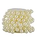 14mm Large Ivory Pearls Faux Crystal Beads by The Roll for Wedding Decoration