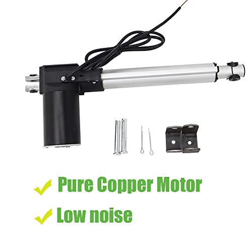 INTBUYING Electric Linear Actuator Motor 8inch(200mm) Stroke 12V DC,1320LBS(6000N) With Mounting