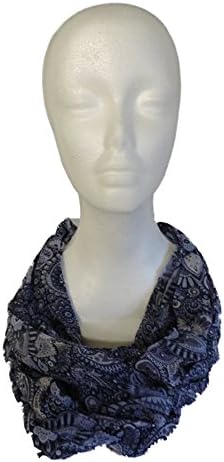 Lavello Hometown Classics Collection Infinity Scarf (Blue Handkerchief Design)