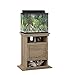 Ollie & Hutch Flipper 10/20 Gallon Aquarium Stand, Rustic Oak