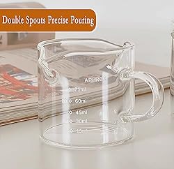 Double Spouts Measuring Coffee Milk Cup 75ML