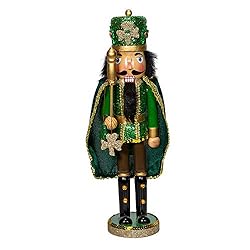 Kurt S. Adler 15-Inch Irish Cape Nutcracker, Multi