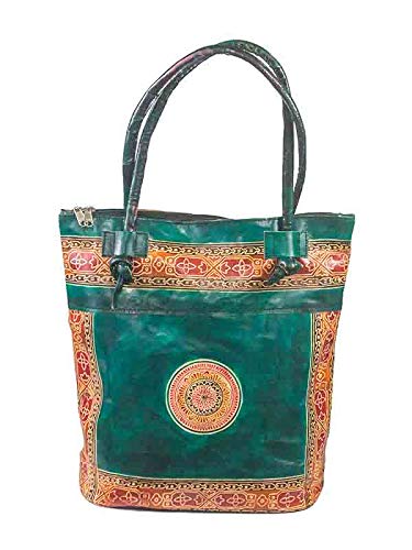 Generic Block Printed Ladies Leather Shoulder Bag