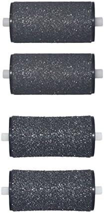 PediComfort Pedicure Foot File - Callus Remover Replacement Roller Heads -4 Mixed Coarse Refill Rollers (2 Extra, 2 Regular)