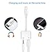 DAEETO Jack Adapter Headphone 2 in 1 Adapter with Aux Audio Jack Adaptor (White)