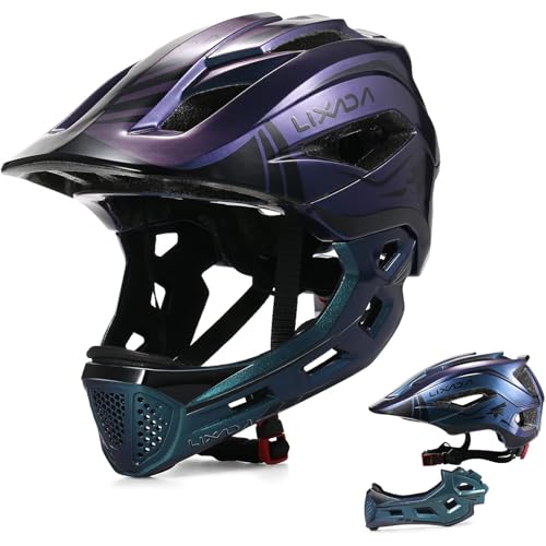 Lixada Children's Cycling Helmet, Removable Children's Bicycle Helmet with Removable Chin for Small Athletes