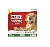 Milk-Bone Brushing Chews Daily Dental Treats, Large (30 ct.) ,40.4 oz (1.15kg)