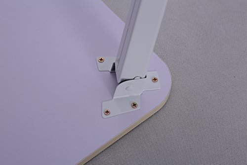 MULSH Laptop Desk Bed Table Laptop Bed Tray Notebook Table Foldable Breakfast Serving Tray For Sofa Bed with Metal Legs and MDF Top Board in White Oak,23.62"W X15.75"D X11.3"H