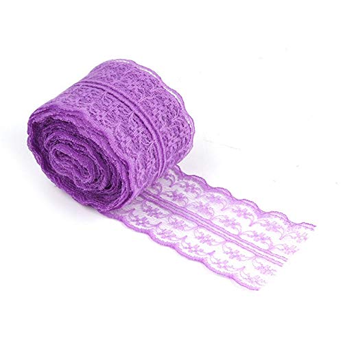 Embroid Lace Trim - 45mm Wholesale Beautiful 11yards Lace Ribbon Wide African Fabric Trim White Embroidered Trimmings - Print Lace White Fabric Cotton Lace White White 6yards Elastic Lace Fab