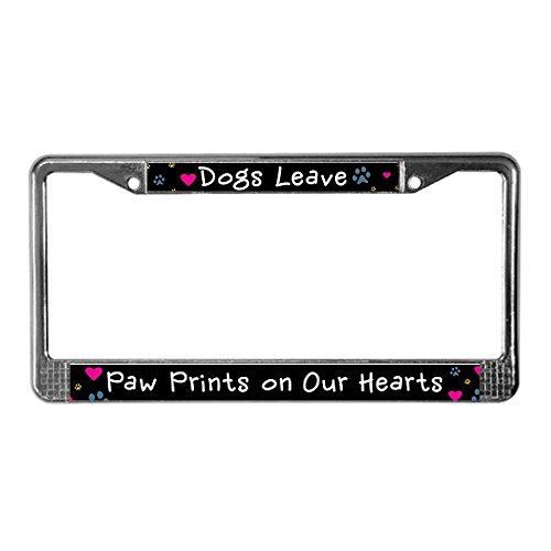 Paw Print License Plate Frames Kritters in the Mailbox