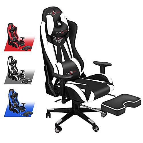 DualThunder Gaming Chair with Footrest, Gaming Chairs, Comfortable