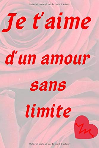 Amazon Com Je T Aime D Un Amour Sans Limite Journal Notebook 1 Page Flower Of Life 6 9inch Memo Notes Gift Daily Cadeau Reve Cahier Rouge Carnet Classique Quotidienne Notes French Edition