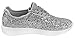 Forever Link Women's REMY-18 Glitter Fashion Sneakers Silver 8