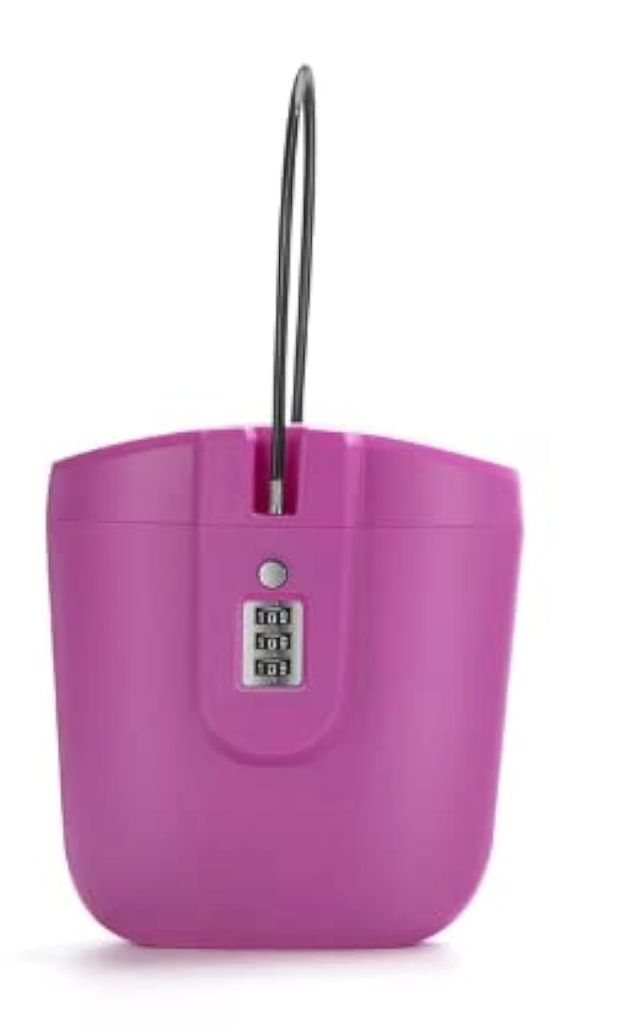 Portable Travel Safe Lock Box Mini Lockbox with 3 Digit Combination Lock, Small Safe for Phone, Money & Valuables (Pink)