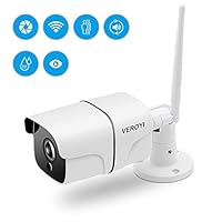 Veroyi Outdoor Security Camera, 1080P WiFi Surveillance Camera with Night Vision, Motion Detection, 2 Way Audio, Remote Monitor Auto Motion (Upgraded Version)