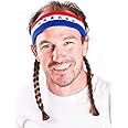Mullet on the Go The Willie Retro Headband with Mullet