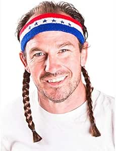 Mullet on the Go The Willie Retro Headband with Mullet