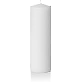 yummi 3" x 10" White Round Pillar Candles - 3 per Pack