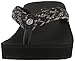 cobian Women's Kezi Wedge Flip Flop, Black, 8 M US